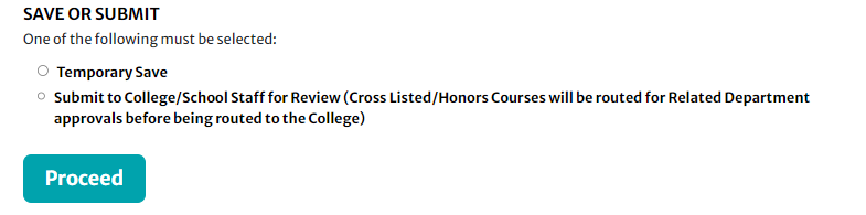 Save/Submit for school/college